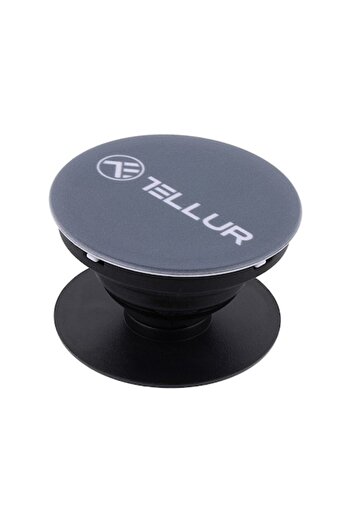 TELLUR Adhesive Stand for phone, Grey + Car Mount