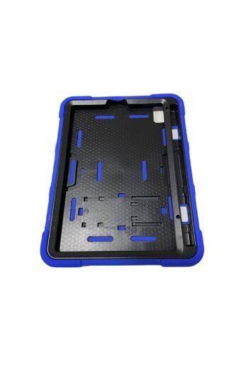 Bibilel Protective Silicone Case with Kickstand for Apple iPad Mini 6 (2021), Blue-Black, MBD-BBL4016