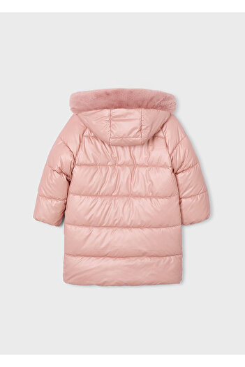 MAYORAL Long Coat for Ages 4-10 - Pink