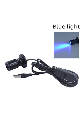 Choice X123-Blue LED USB 5V 3W Led Spot Light Surface Mounted Cabinet Showcase Counter Jewelry Lamp Rotatab