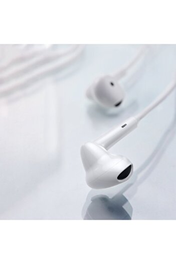 Bibilel Headphones with microphone, Lightning connector, compatible with iPhone, Dub Step bass, White, HUR-B