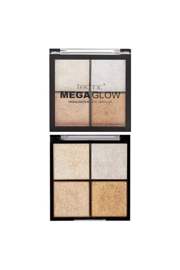 TECHNIC Highlighter palette, Technic, Mega Glow Highlighter, 4 colors, 10 g