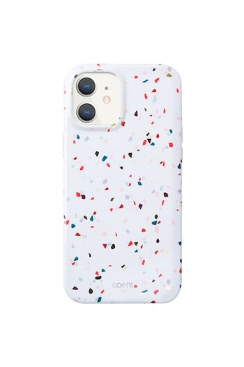 uniq Phone Case for Apple iPhone 12 Mini, UNIQ, Coehl Terrazzo, White