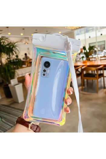 Universal Waterproof Holographic Flippy Submersible Case, Snowproof, Universal, Phone or Document Protection,
