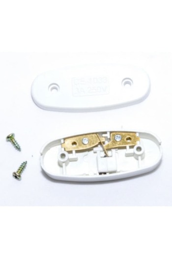 SOHO Intrerupator cu montare pe fir CE-1033, 3A, 250V, Alb