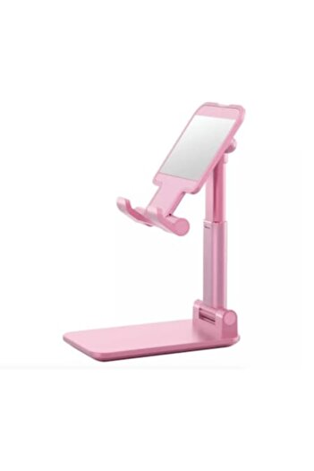 OEM Docking stand with charging feature, foldable and universal, pink color