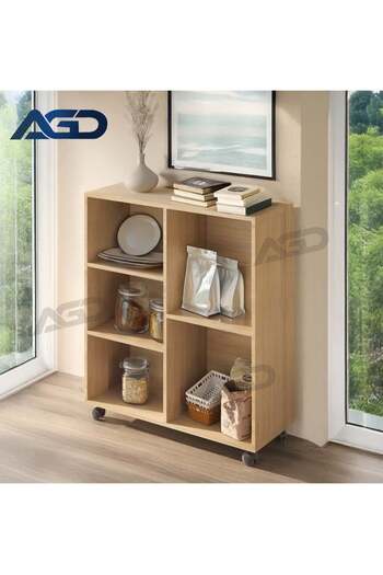 AGD Multifunctional Coffee Corner Cabinet with Open Storage Shelves, Perfect for Home Office or Kitc
