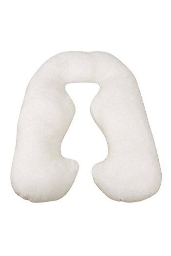 Generic U-Shaped Maternity Pillow Cotton White 140x80cm