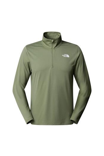 THE NORTH FACE Men's 24/7 1/4 Zip Long Sleeve Sports T-Shirt Nf0A8949Bo91 Green-L