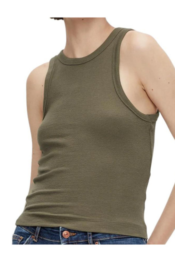 PIECES tank top, khaki