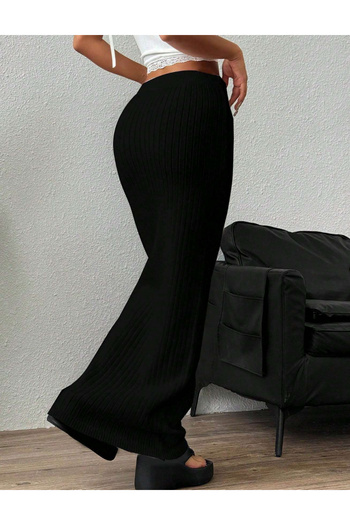SHEIN maxi skirt, black