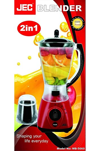 JEC 1.5 Liter 2 In 1 Blender - Mb-5060
