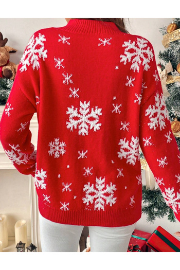 SHEIN sweater, red