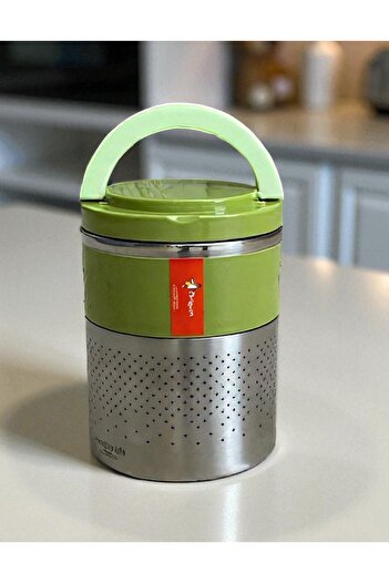 Penguen Steel Food Thermos Vacuum Insulated School Work Lunch Box Food Container 2-Piece Lunch Box Leak-Proof 1.5Lt
