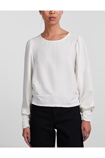PIECES blouse, white