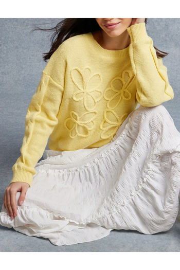 SHEIN sweater, yellow