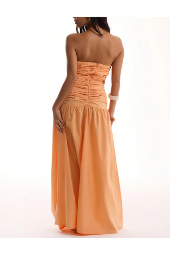 SHEIN maxi dress, orange
