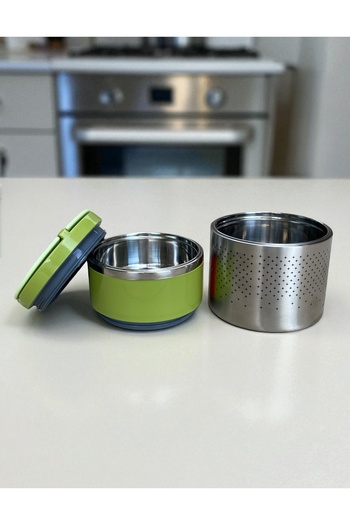 Penguen Steel Food Thermos Vacuum Insulated School Work Lunch Box Food Container 2-Piece Lunch Box Leak-Proof 1.5Lt