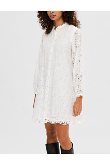 SELECTED mini dress, white