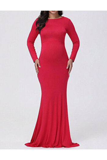 SHEIN maxi dress, red