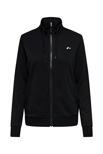 ONLY zipper blouse, black