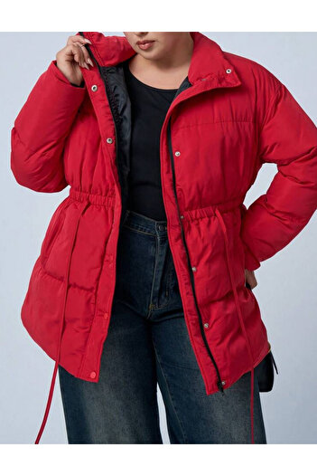 SHEIN Curve+ jacket, red