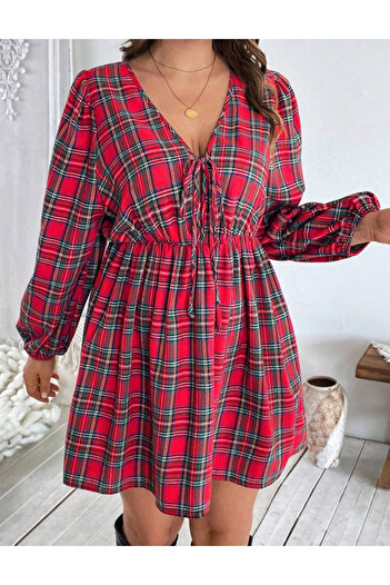 SHEIN Curve+ mini dress, mix colors