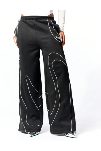 SHEIN SUMWON sweatpants, black