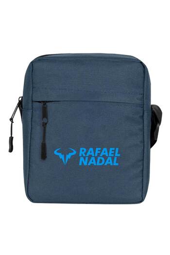 CrowsGate Rafael N. Blue Logo Text Shoulder Bag Navy Blue Color