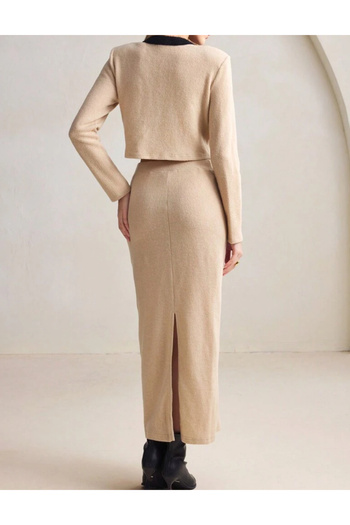SHEIN outfit, beige