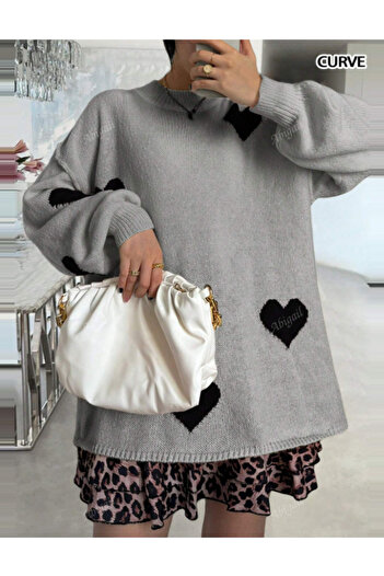 SHEIN Curve+ sweater, gray