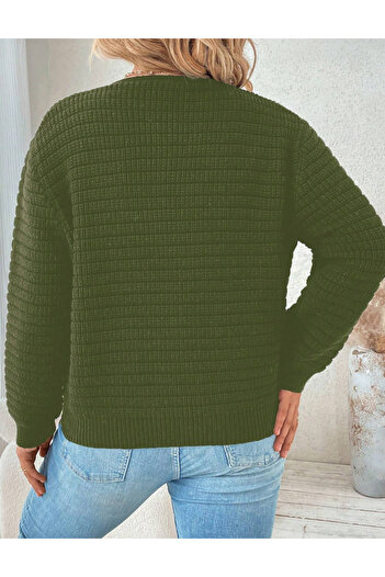 SHEIN Curve+ cardigan, green