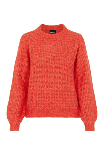PIECES sweater, orange