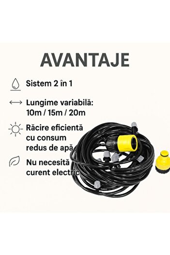 GermaNova Kit 2 in 1 Cooling with Vapor and Irrigation GermaNova™, Length 10m