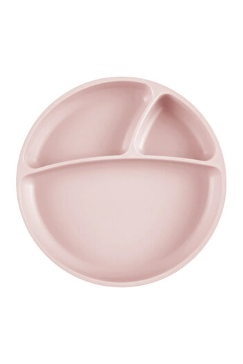 OiOi Portion Vacuum Bottom Silicone Plate Pinky Pink