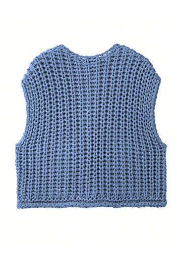 SHEIN Vestă Curve+, albastră