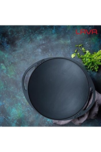 STOREMAX Polysight Cast Iron Roasting Pan, with Metal Handles, 28cm, Black Trendzap 467437
