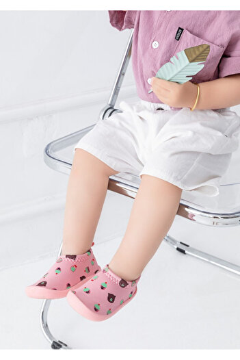 Superbaby Pink moccasins - Bears