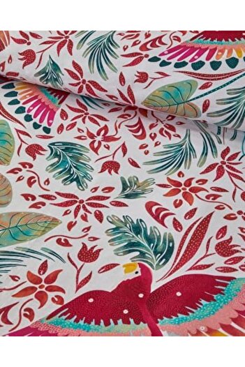 STOREMAX Snshop Home Parrot Fantasy Double Duvet Cover Set Green 467437