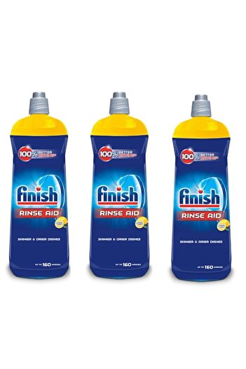 Finish Set 3 Solutions for Dishwasher, Lemon 3 x 800 ml