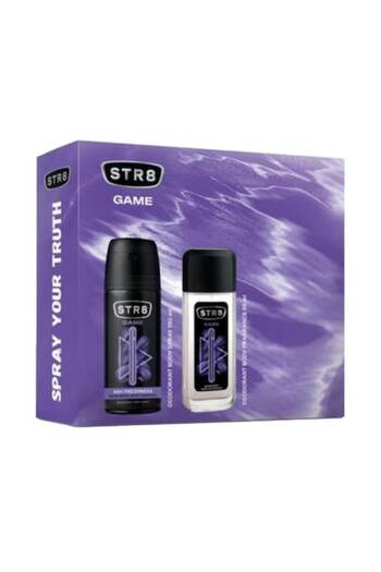 str8 Set 2 x Caseta Cadou Game, Apa de Toaleta 85 ml si Deodorant Spray pentru Corp 150 ml