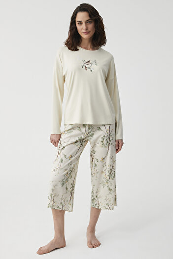 Catherine's Natural Soft Capri Set