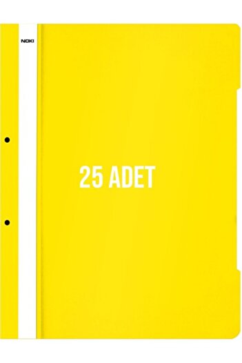 Noki XL папка з дротяною спіраллю, пакет по 25 штук, жовта
