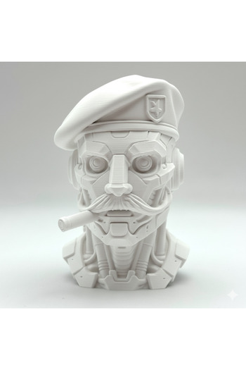 3Dprinted Cyber ​​Agent Bust