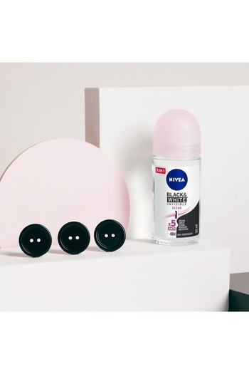 NIVEA Set 6 Deodorants Roll-On for Women, Nivea, Black&White, 50 ml