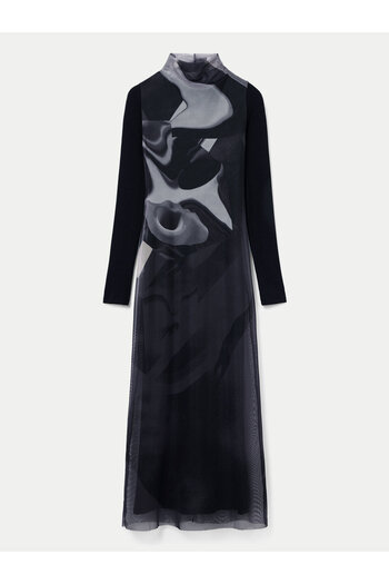 Desigual Γυναικείο Φόρεμα Casual 24WWVK58 Γκρι