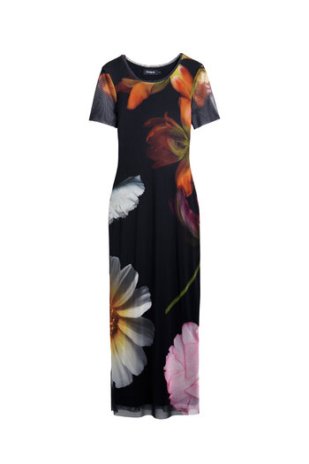 Desigual Γυναικείο Φόρεμα Casual 25SWVK12 Μαύρο