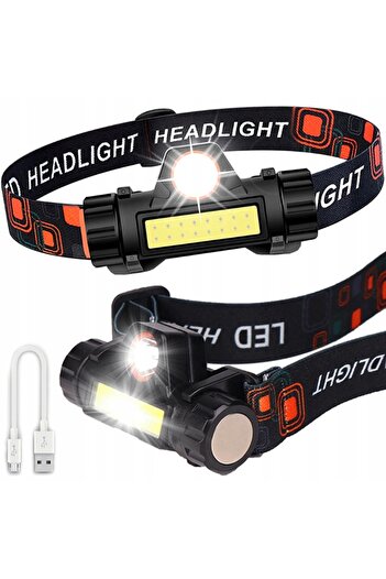 POLO SHOP Rechargeable headlamp, for construction, fishing, camping