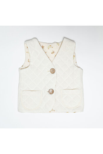 OEM Quilted muslin baby vest