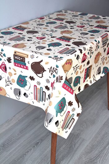 DDHOME Fiber Erasable Pvc Oilcloth Tablecloth 1232-2 Colorfulcup